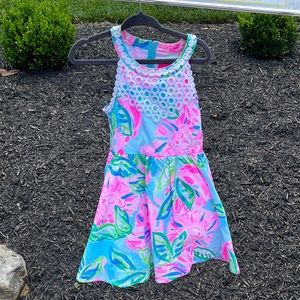 Pink and light blue Lily Pulitzer Kinley dress